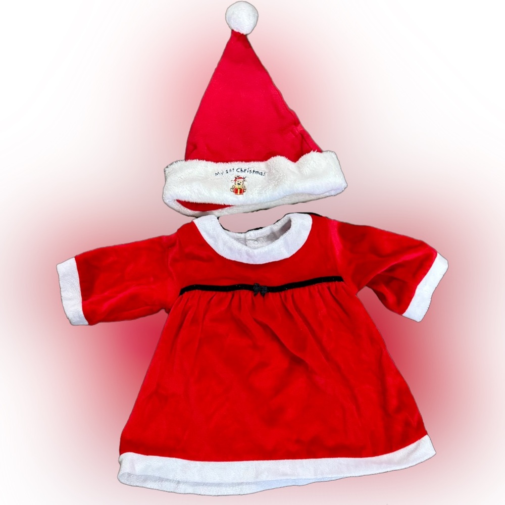 🌺Carters My 1st Christmas Hat + Dress used for Build-A-Bear🌸🌺